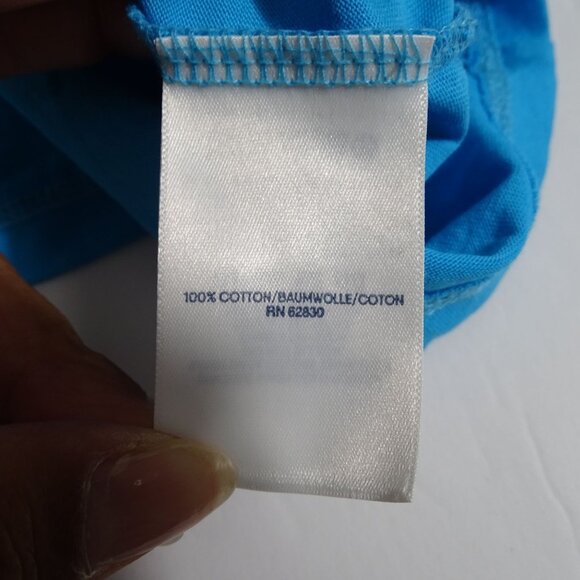 Lands End Blue Tank Top Women Petite Size LP 14P 16P Sleeveless Loose Fit NEW - Picture 4 of 7